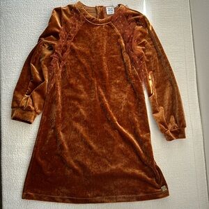 Deux par Deux Girls Velvet Dress